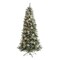 Nearly Natural 7’ Pre-Lit Brit Columbia Pine Artificial Christmas Tree, Clear LED Lights